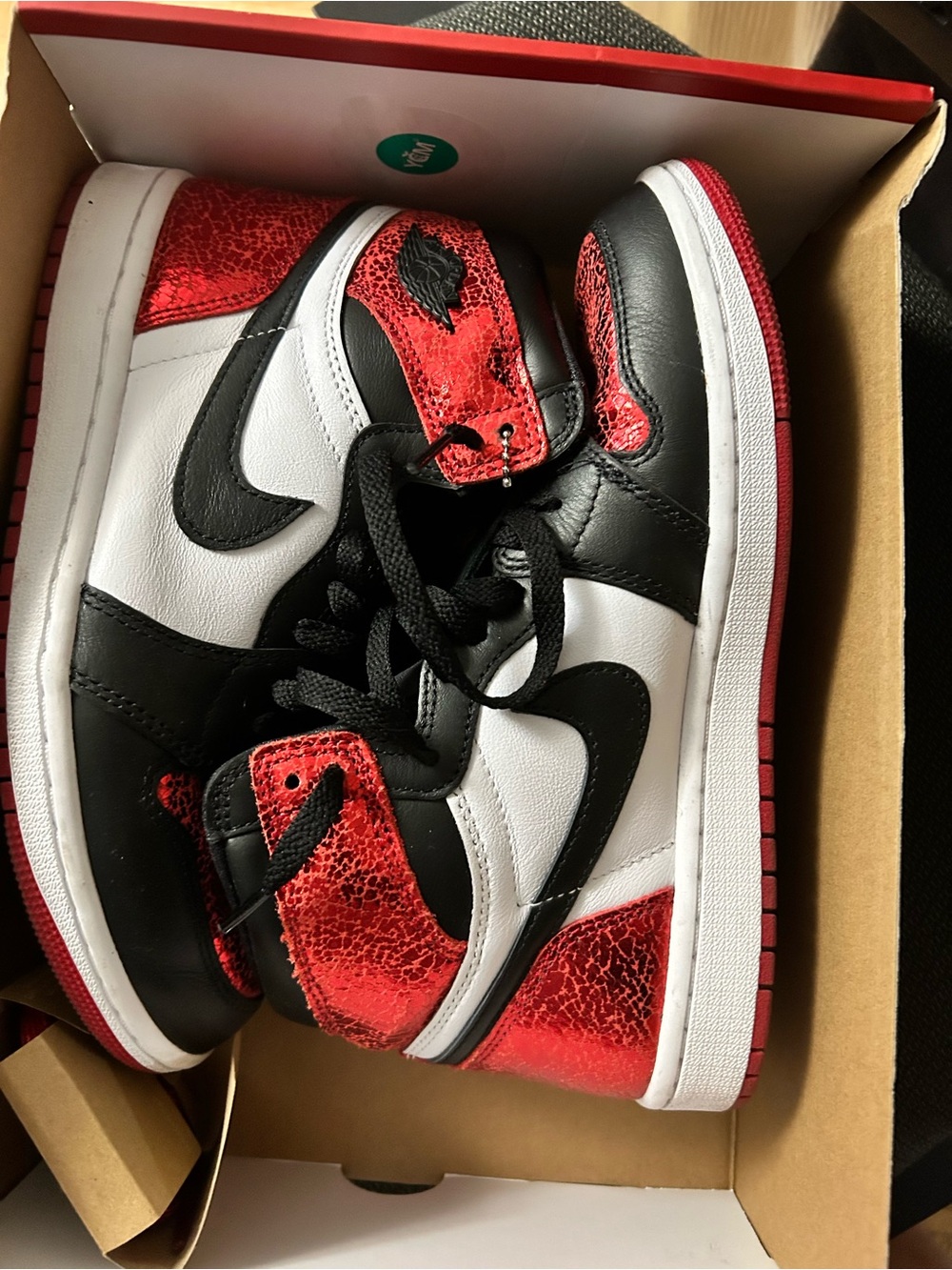 Nike Women’s Red Black White High-Top Sneakers